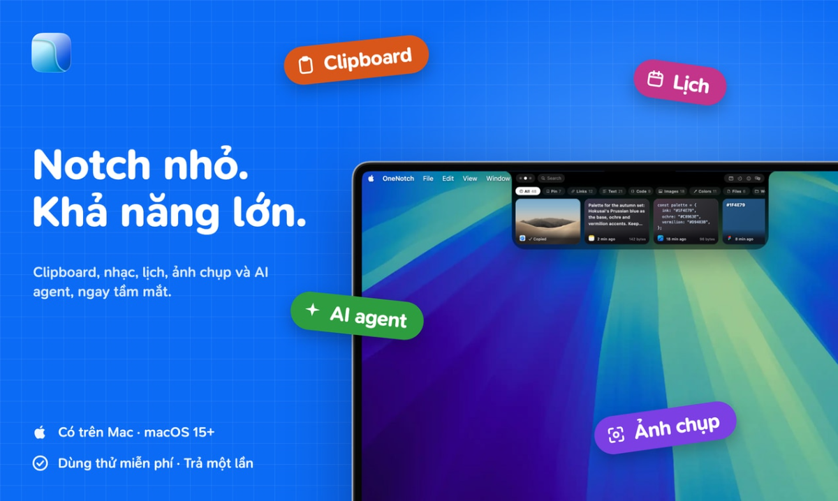 OneNotch screenshot