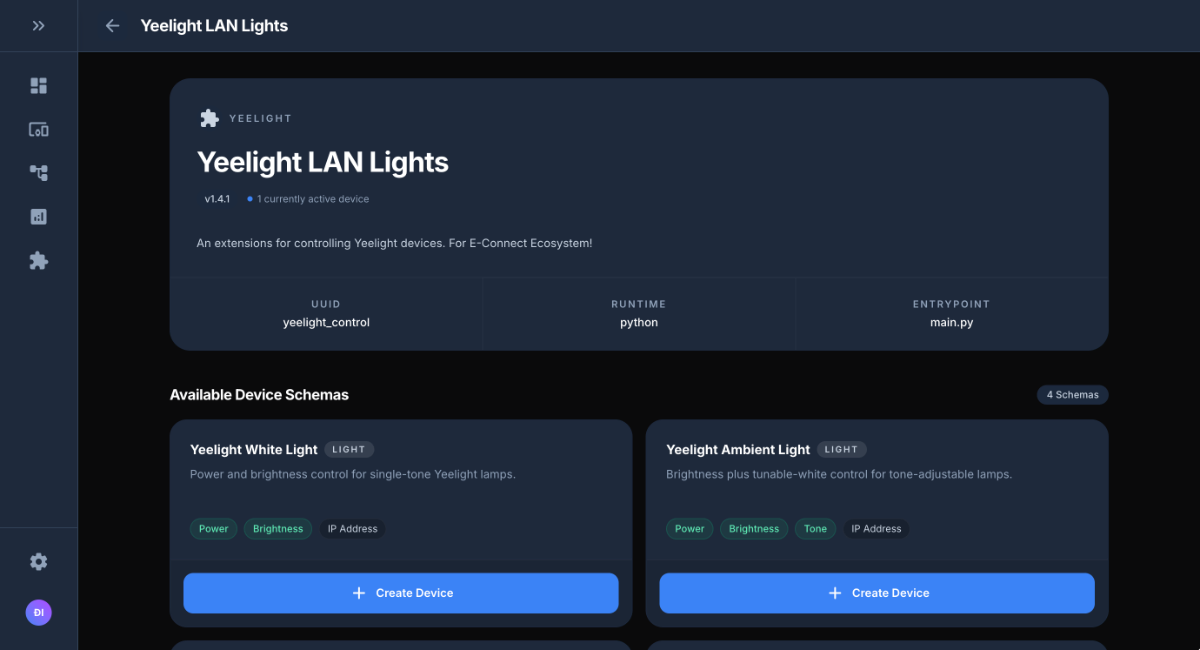 E-Connect screenshot
