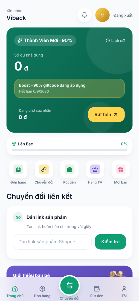 Viback screenshot