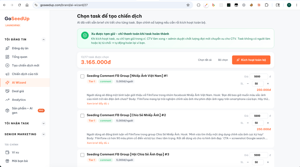 GoSeedUp screenshot