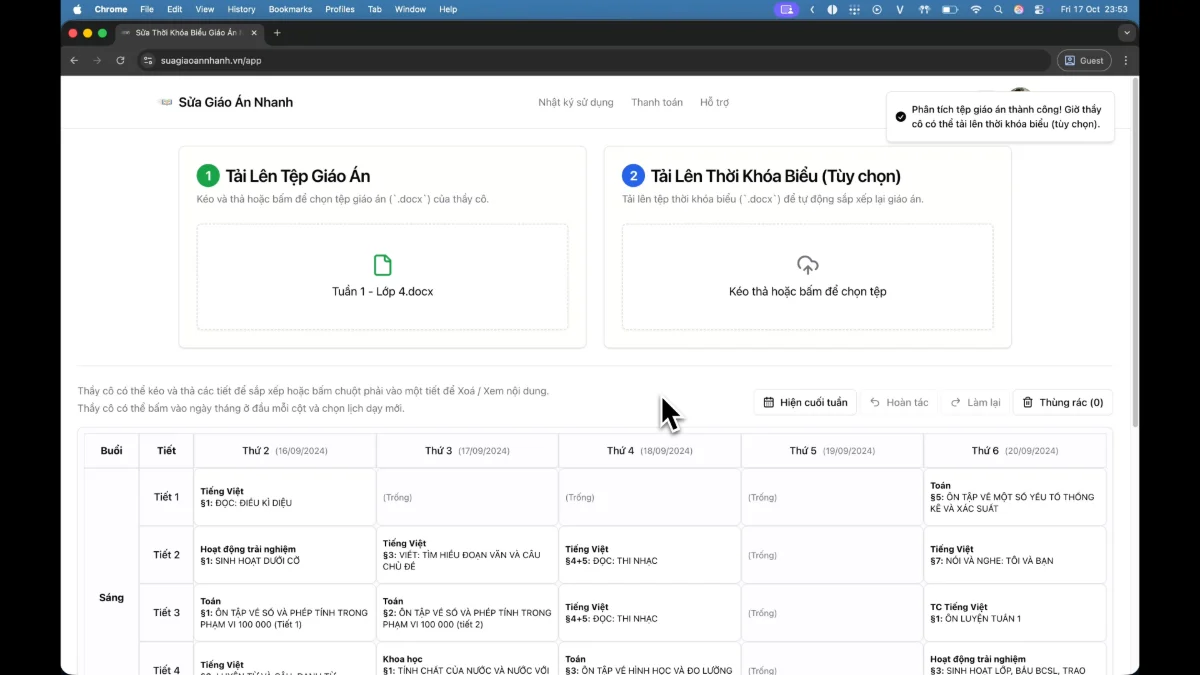 Sửa Giáo Án Nhanh screenshot