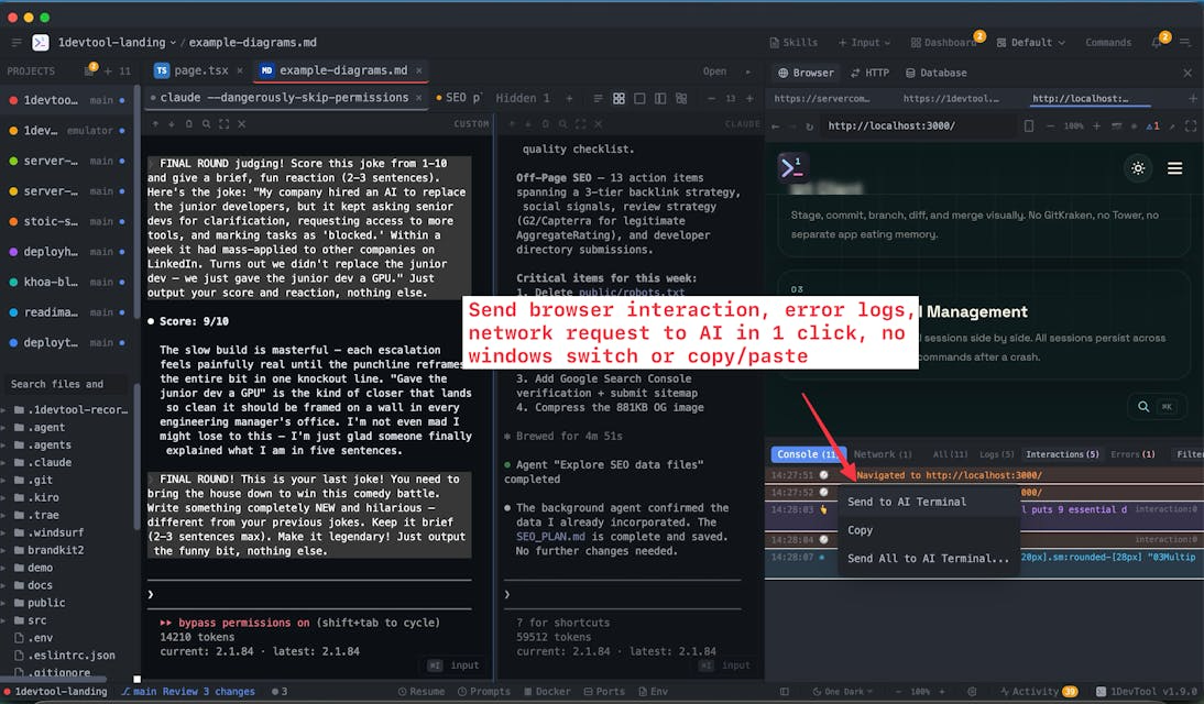 1DevTool screenshot