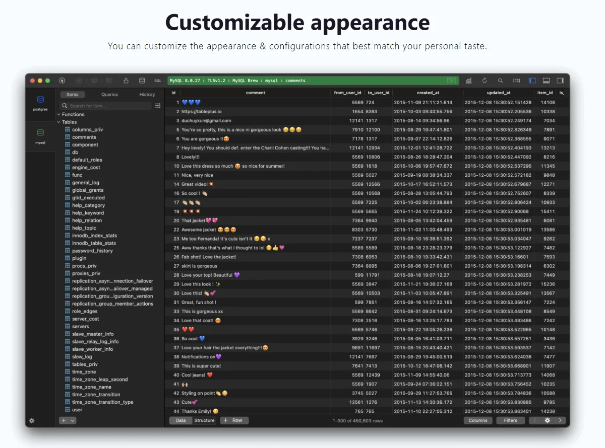 TablePlus screenshot