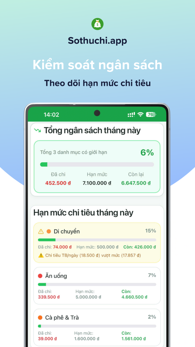 Sổ Thu Chi screenshot