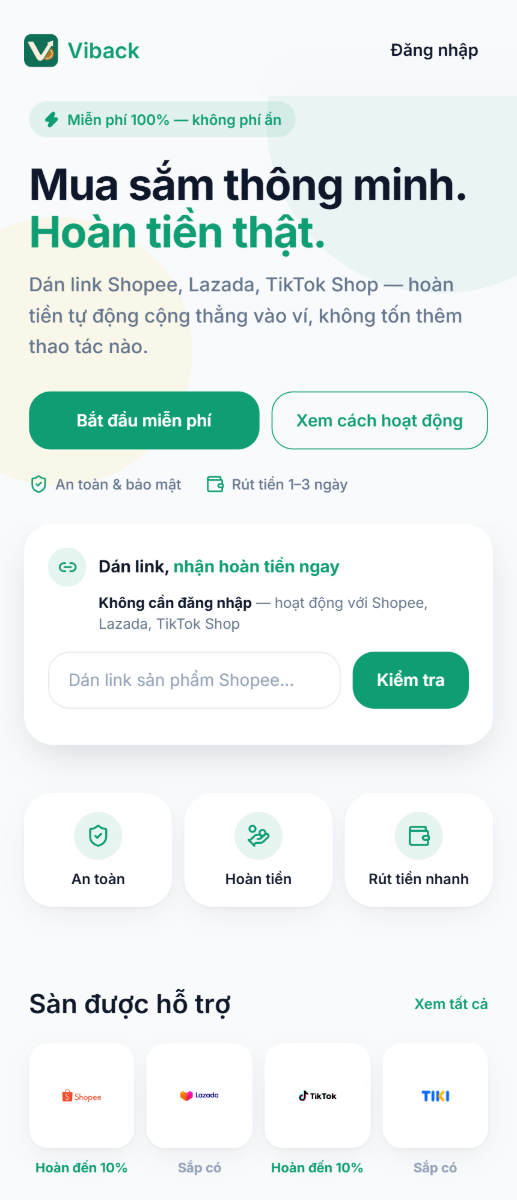 Viback screenshot