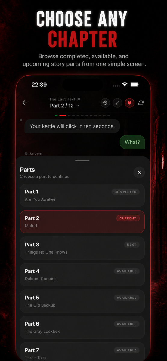 Horror Chat Stories screenshot