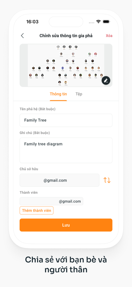 MyFamilyTree screenshot