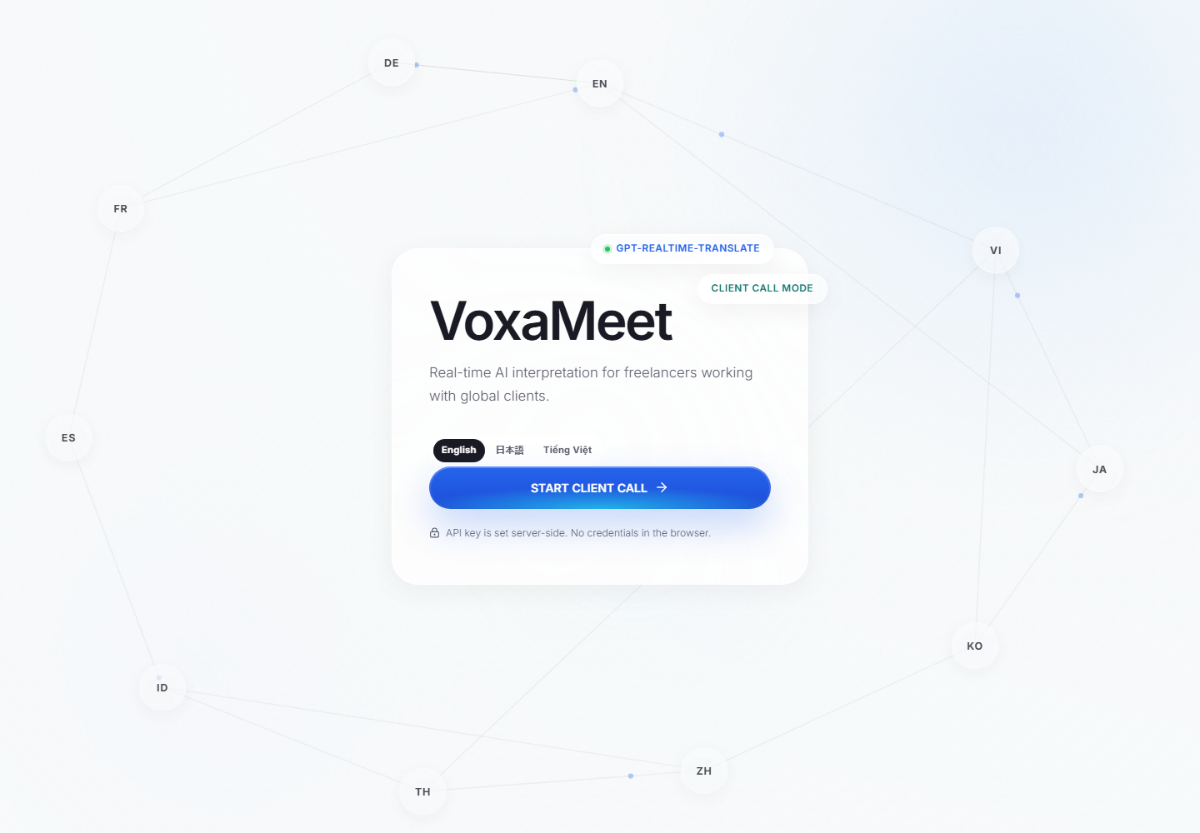 VoxaMeet screenshot