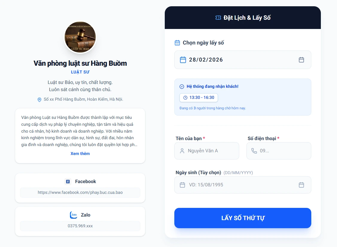 Hẹn Lịch screenshot