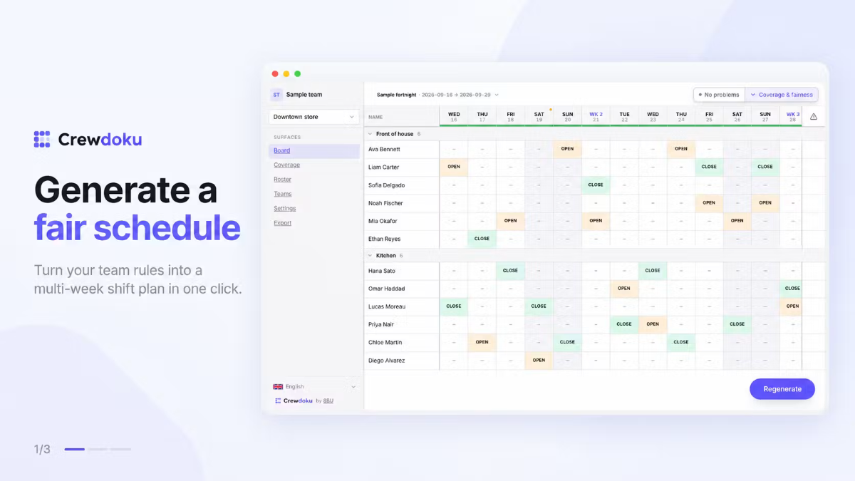 Crewdoku screenshot