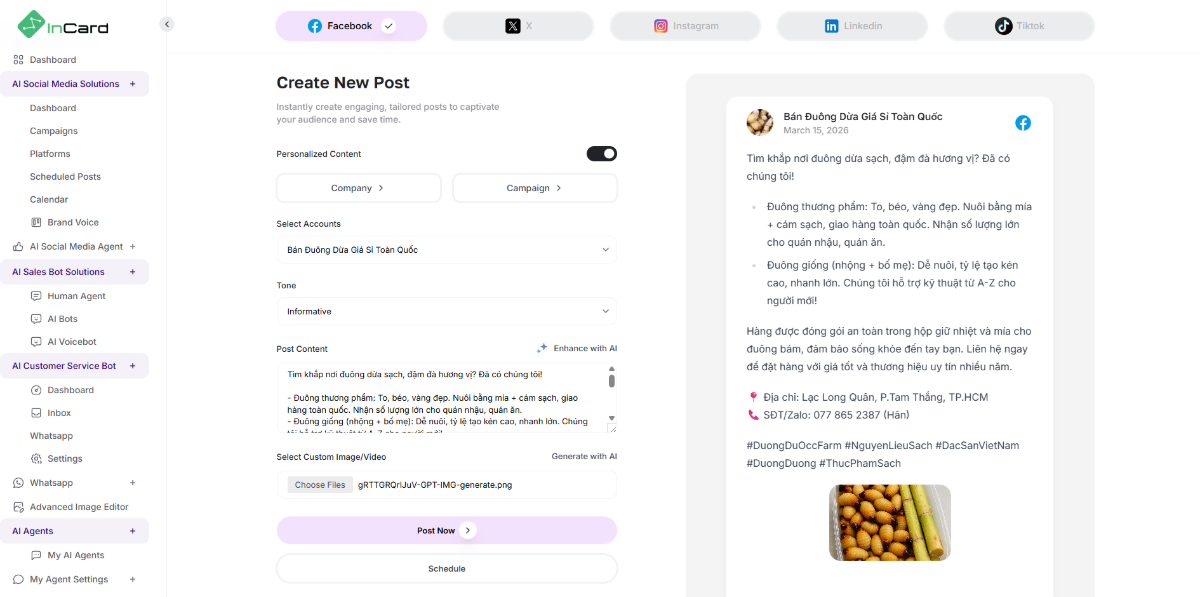 InCard screenshot