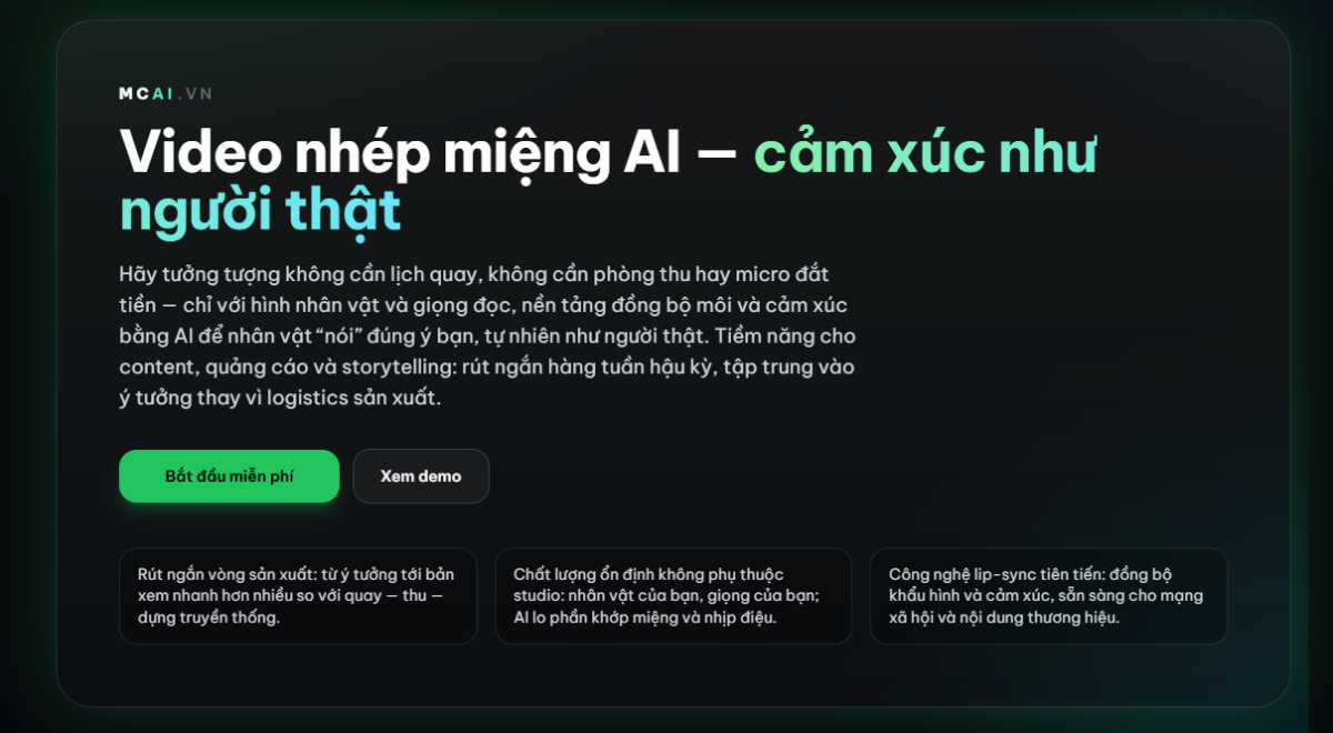 MC AI screenshot