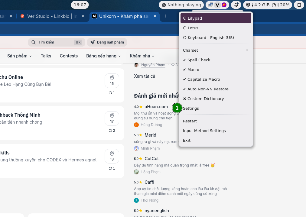 Fcitx5-lilypad screenshot
