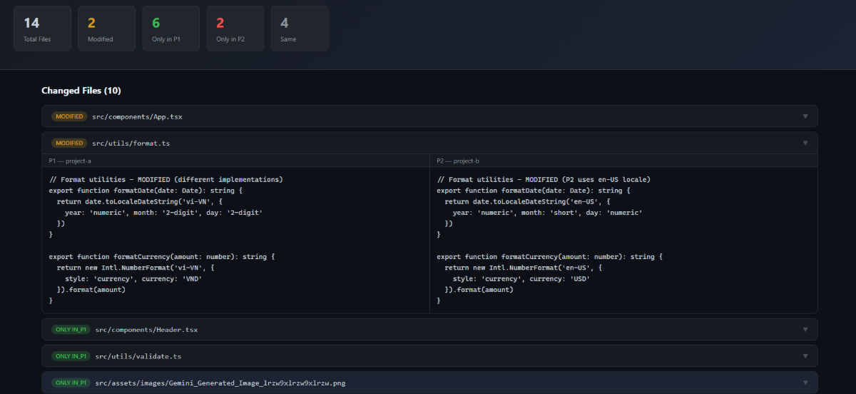 DiffSync screenshot