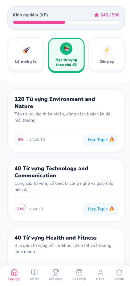 Tiếng Anh Plus - Miễn phí bằng AI screenshot