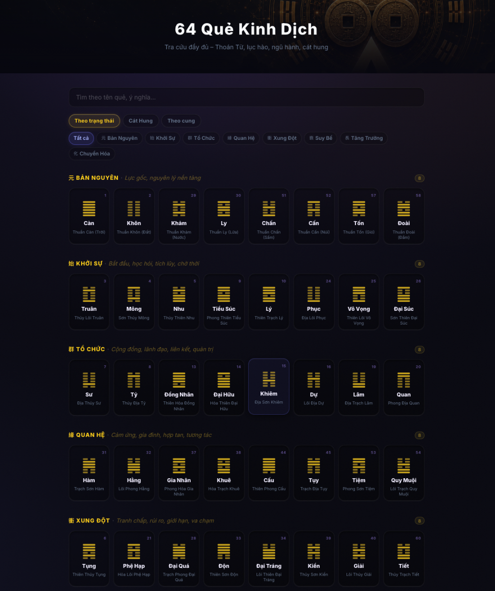 Gieo Quẻ Kinh Dịch Online screenshot