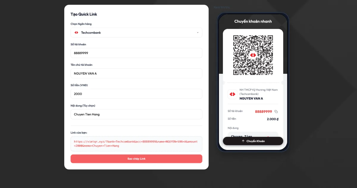 VietQR.xyz screenshot