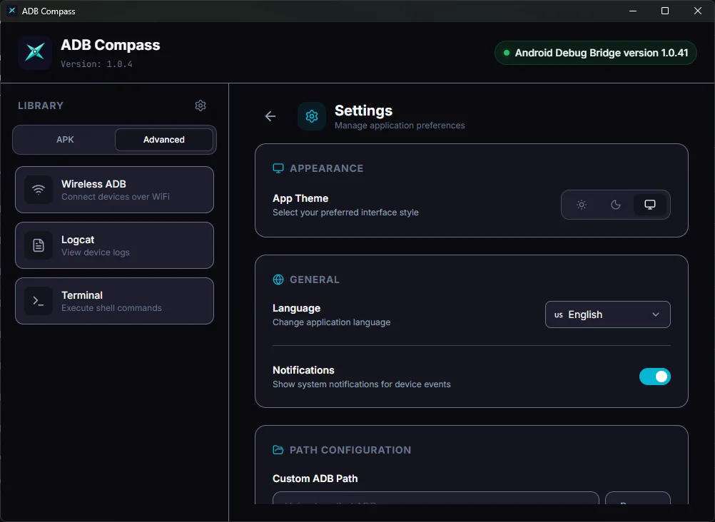 ADB Compass screenshot