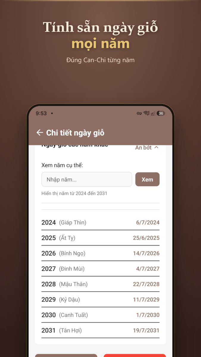 Lịch Âm Gia Đình screenshot