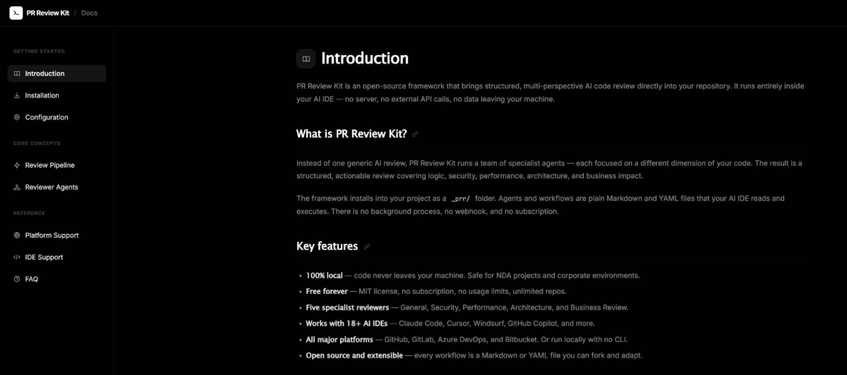 PR Review Kit screenshot