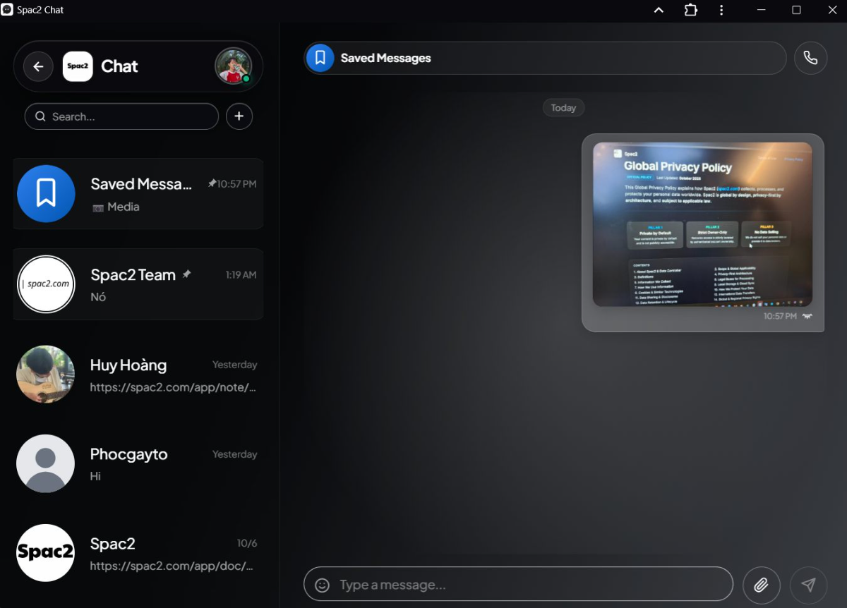 Spac2 screenshot