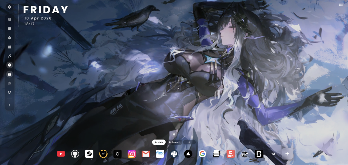 Zero Startpage screenshot