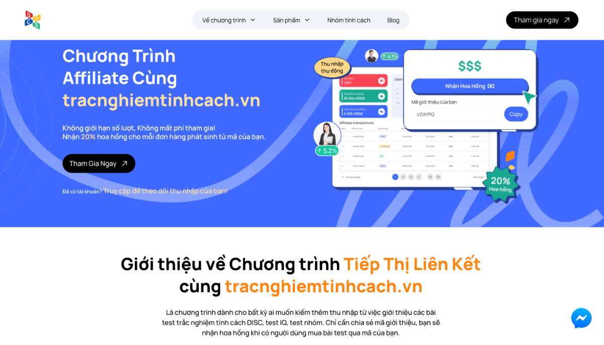 Trắc nghiệm tính cách DISC screenshot