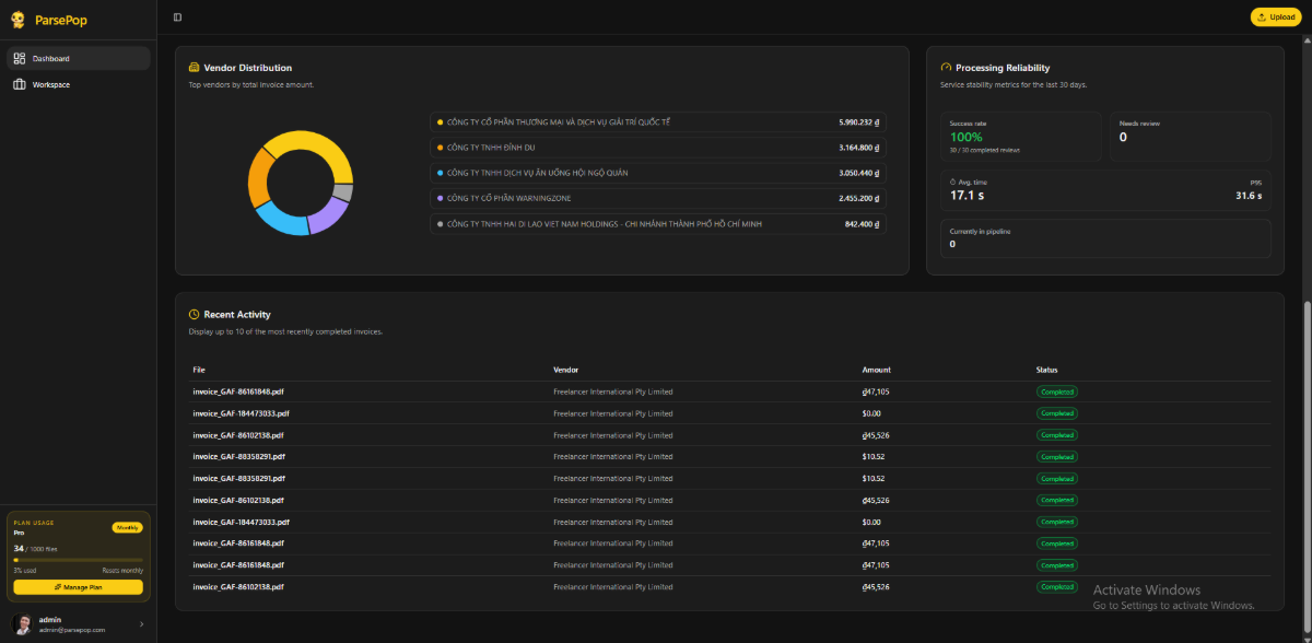 ParsePop screenshot