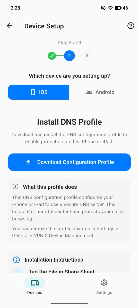 FamiSense screenshot