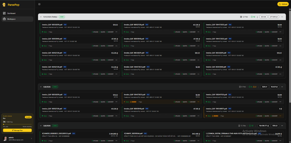 ParsePop screenshot
