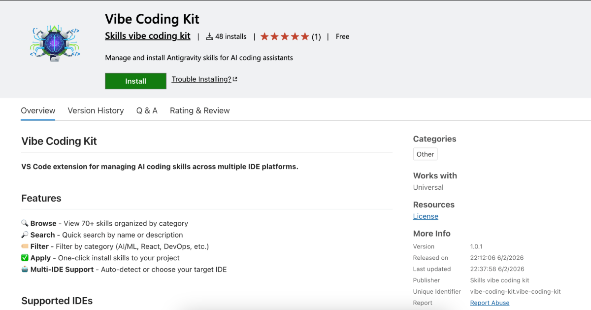 Vibe Coding Kit screenshot