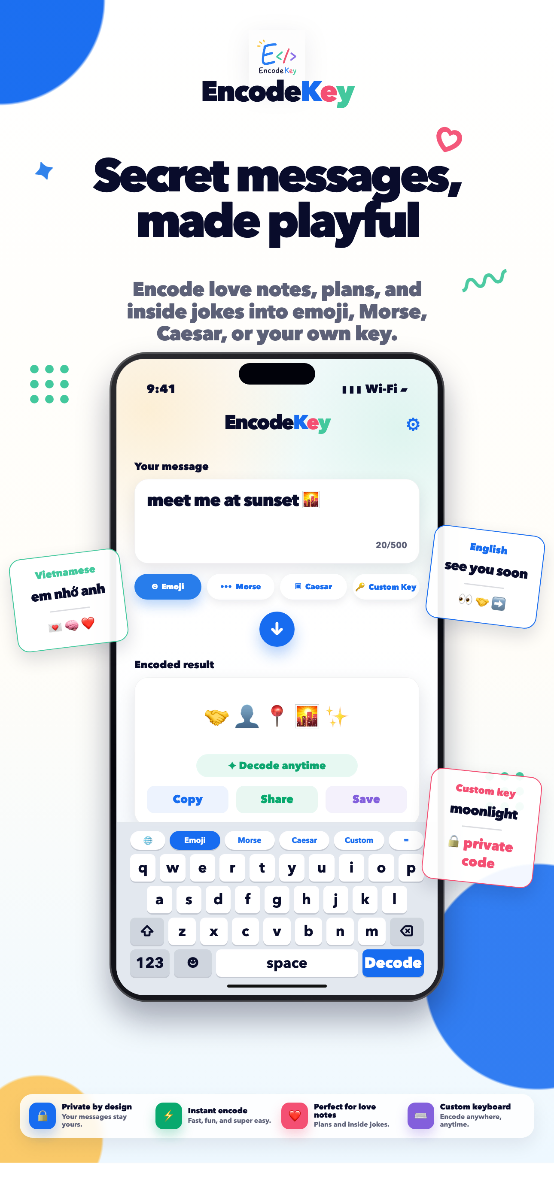 EncodeKey App screenshot