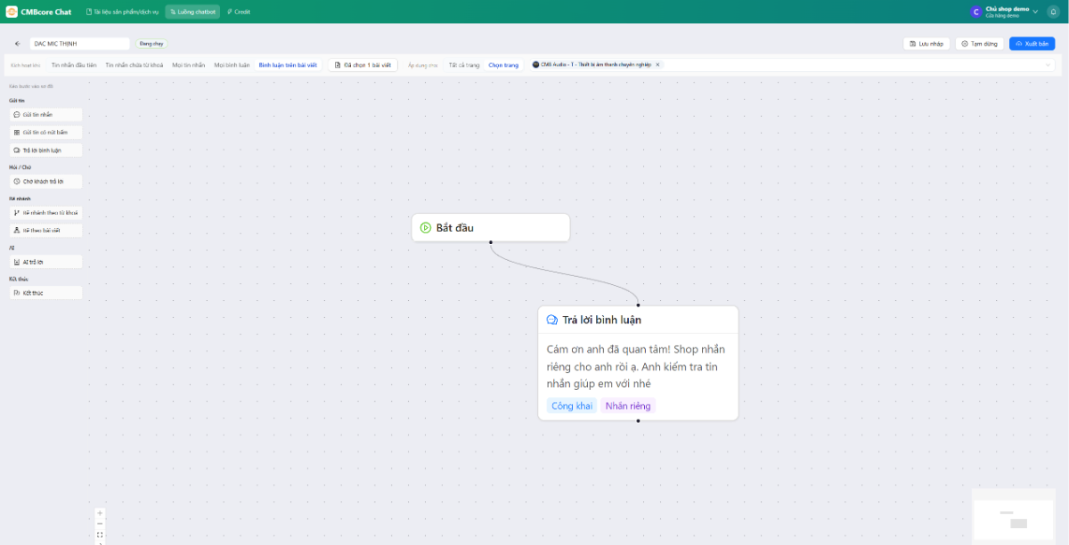 CMBcore Chat screenshot