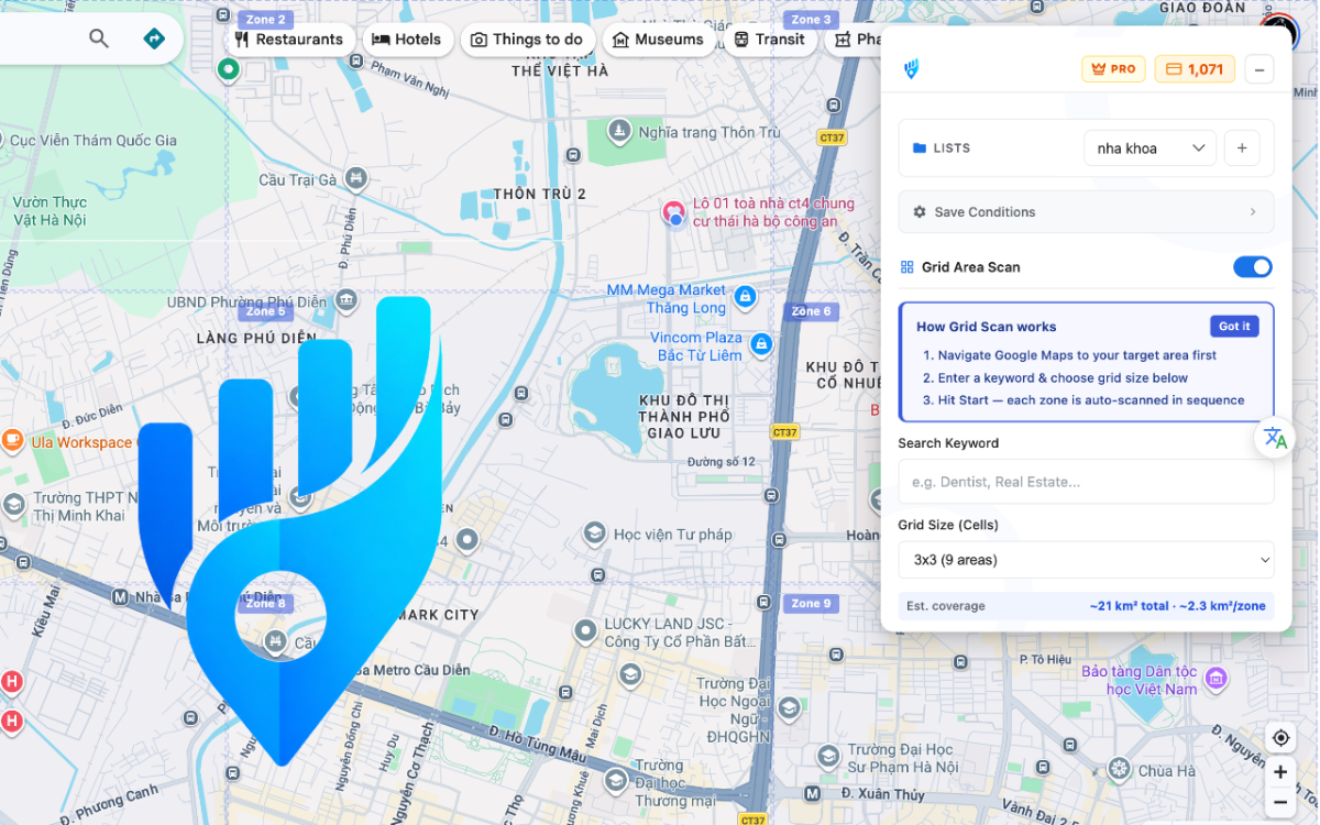 LeadsOnMap - Business Scraper screenshot