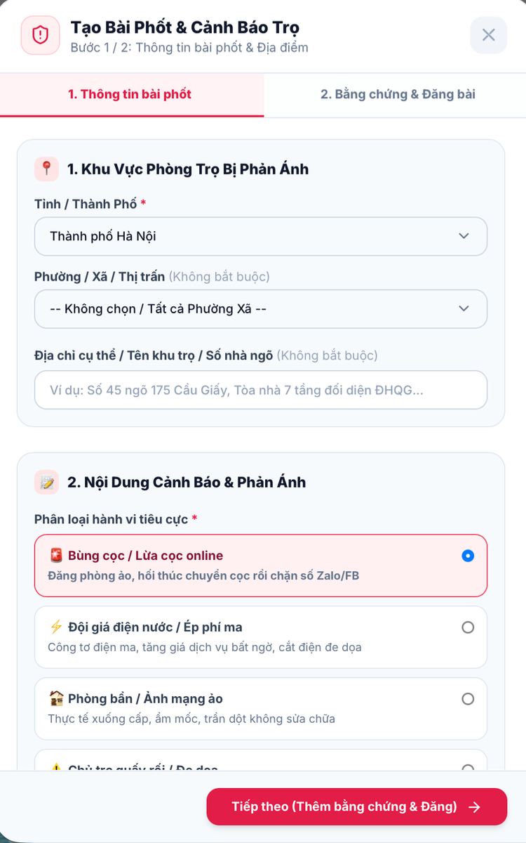 Phốt Trọ screenshot