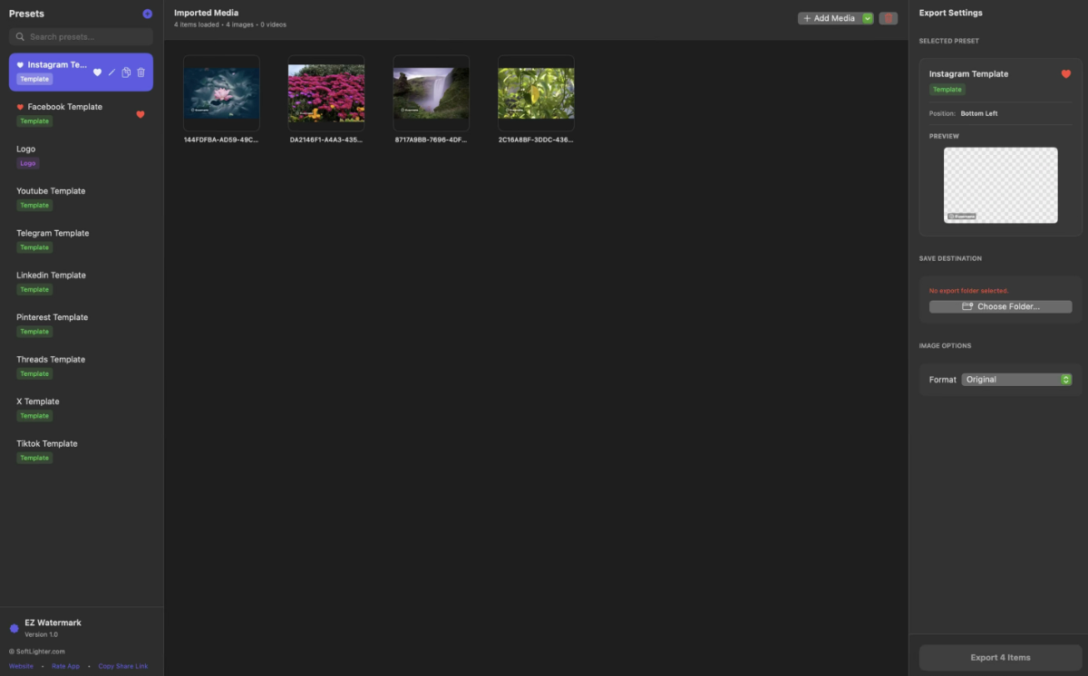 EZ Watermark screenshot