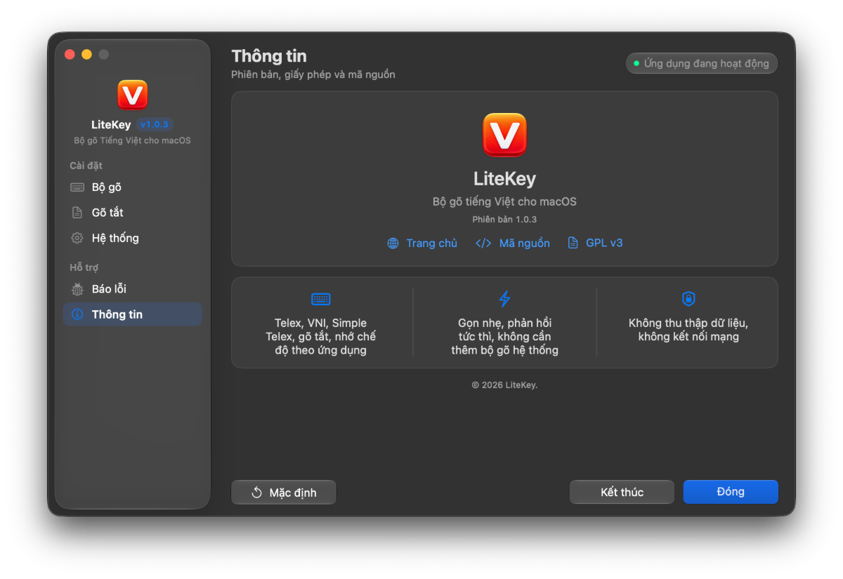 LiteKey screenshot