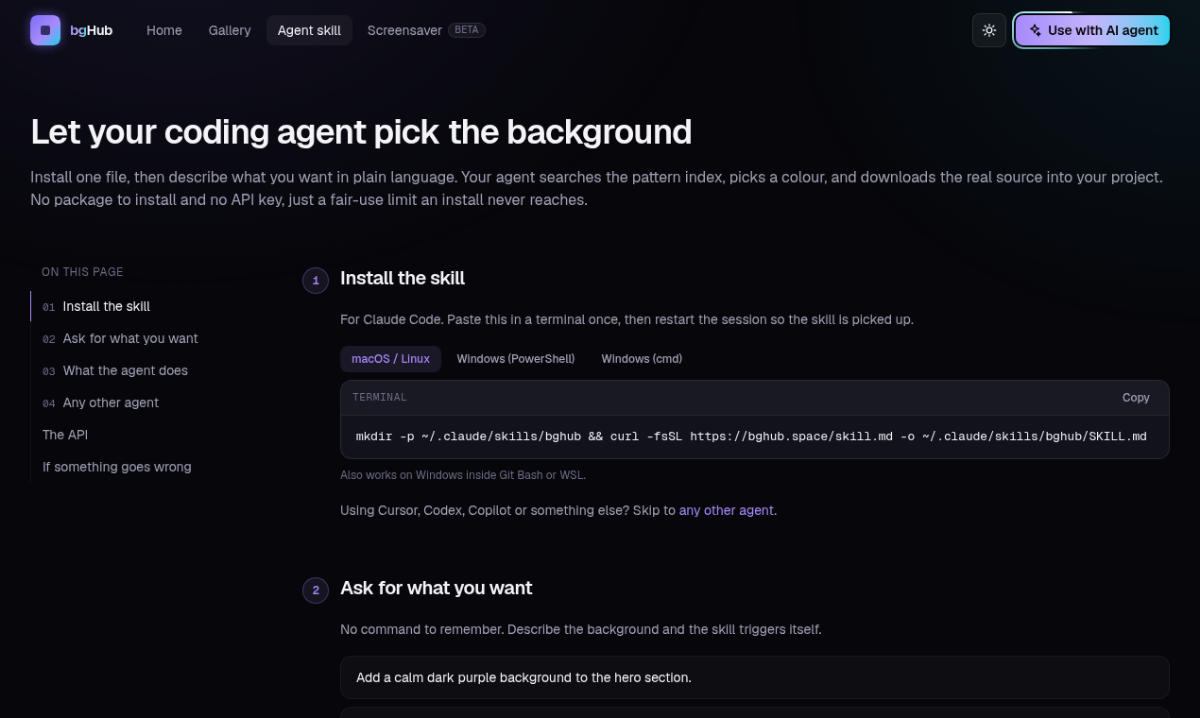 bgHub screenshot