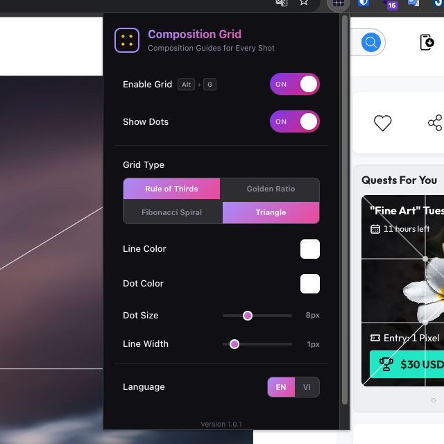 Composition Grid screenshot