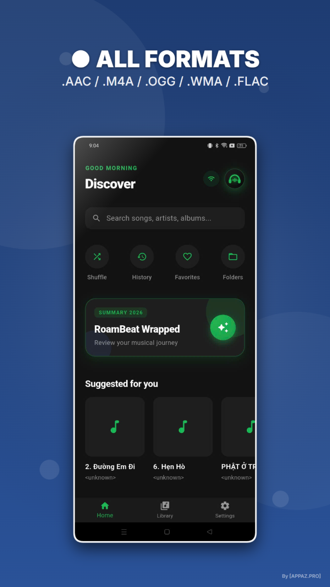 RoamBeat: Trình Phát Nhạc screenshot