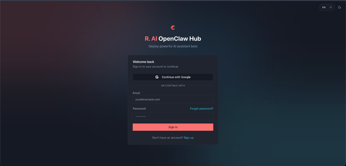 OpenClaw Hub screenshot