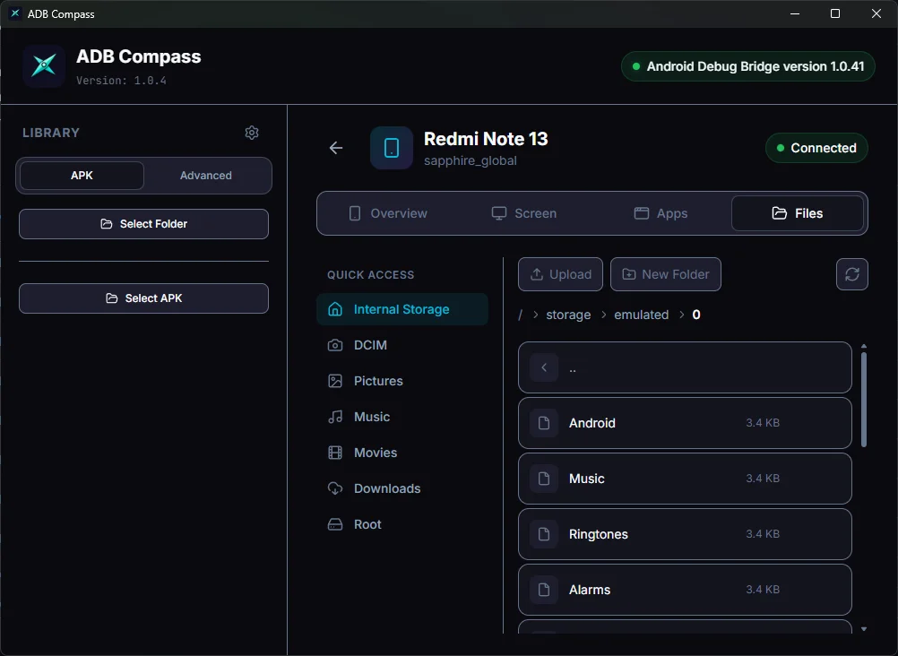 ADB Compass screenshot