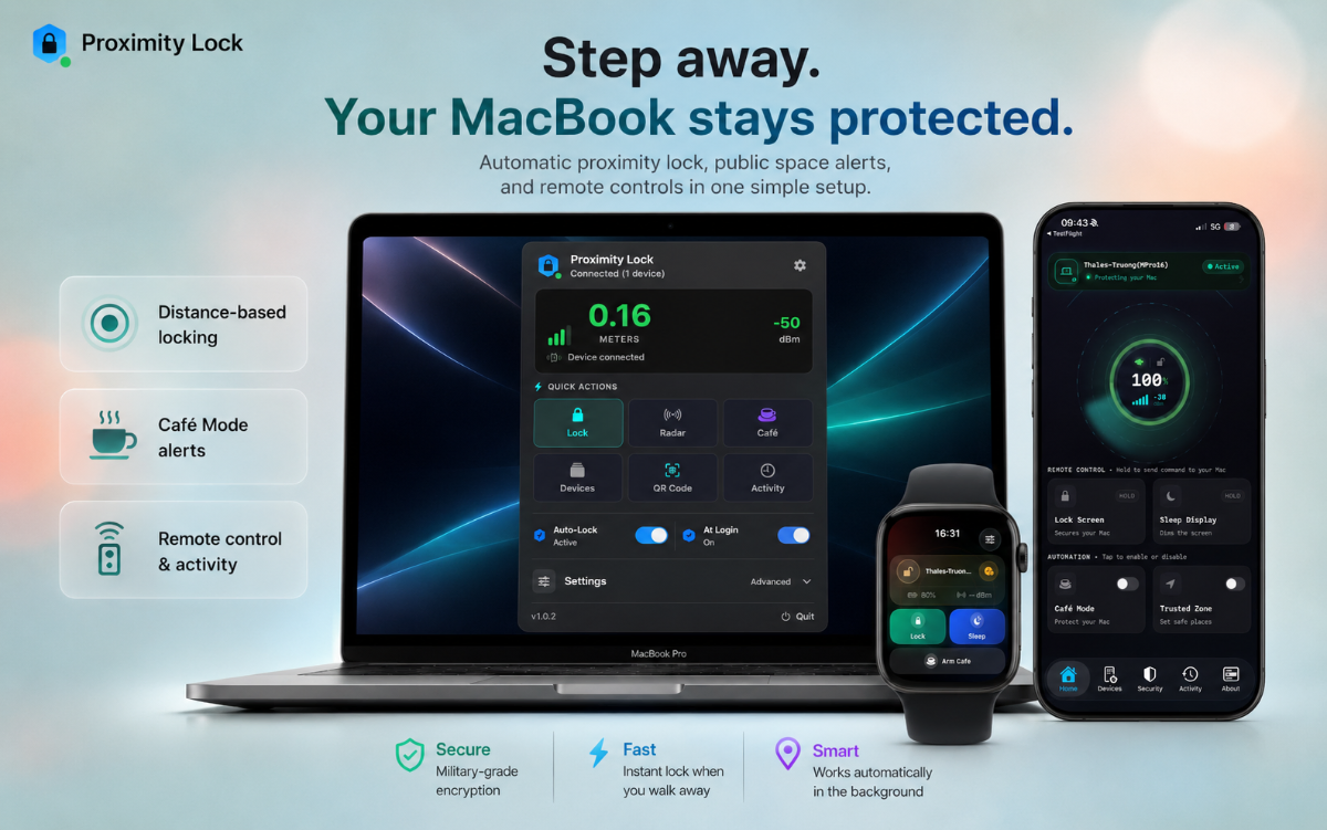Proximity Lock screenshot