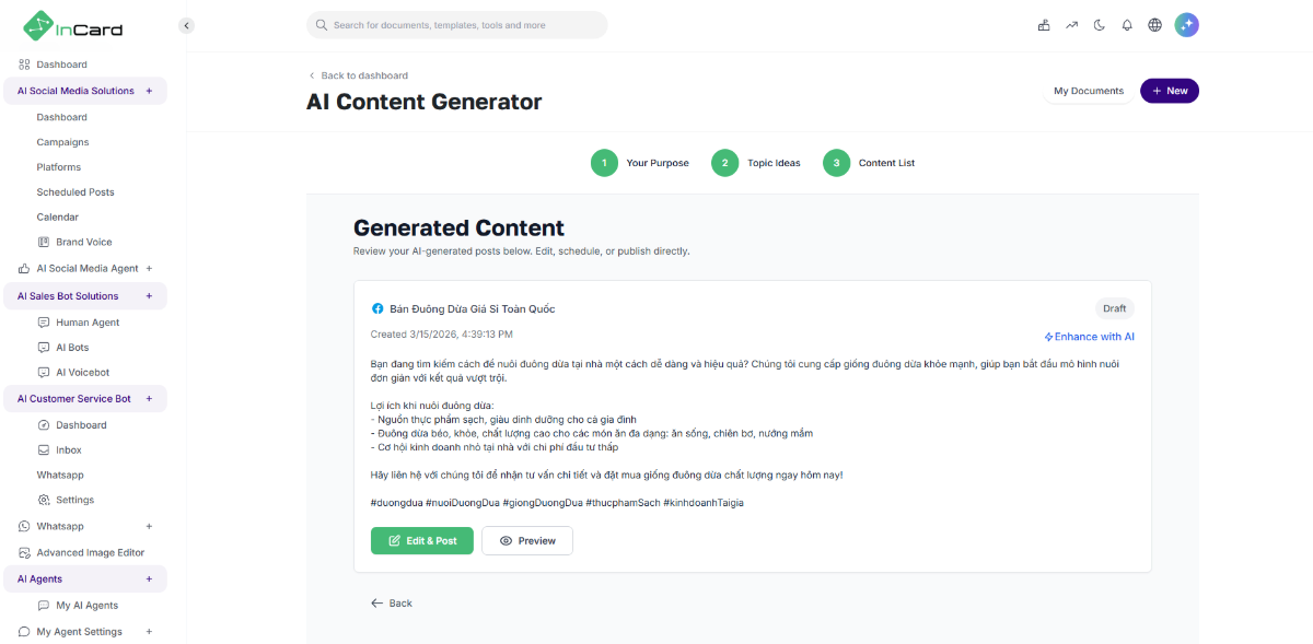 InCard screenshot