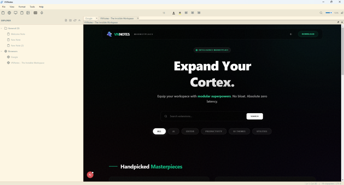 VNNotes screenshot