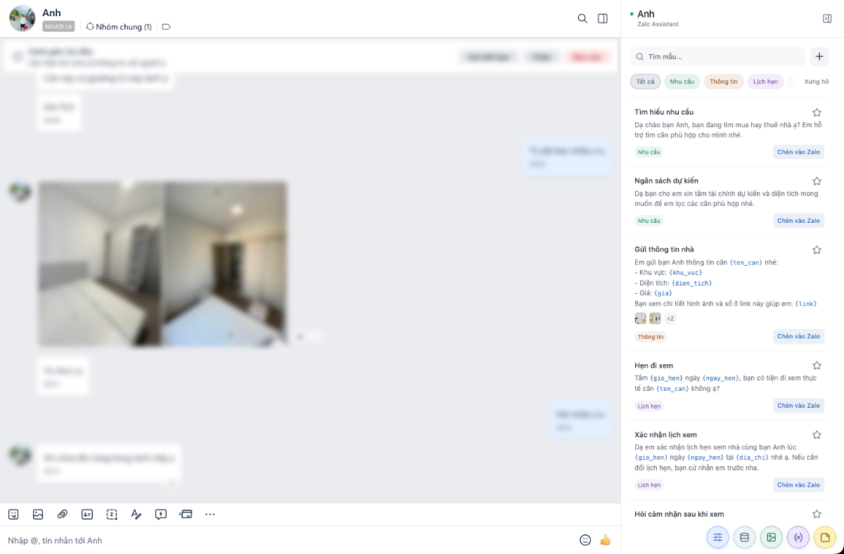 Zalo Assistant screenshot