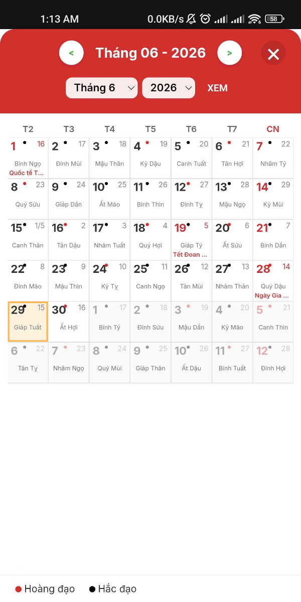 Lịch Việt screenshot
