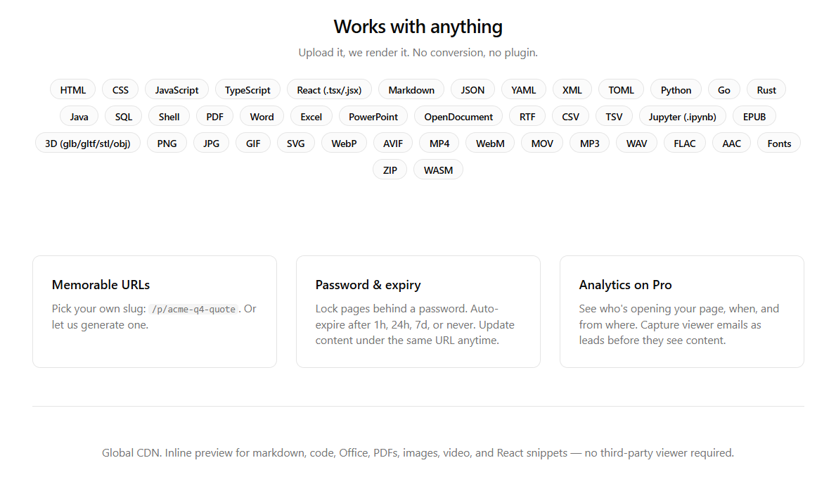 SharePage screenshot
