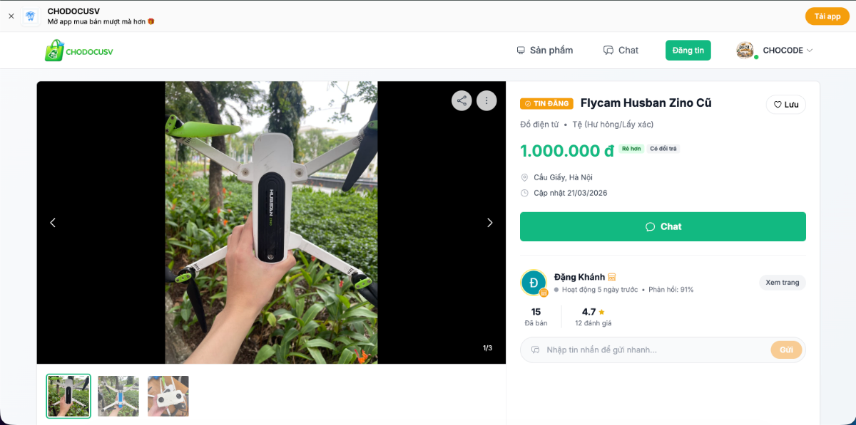 Chợ Đồ Cũ Sinh Viên screenshot
