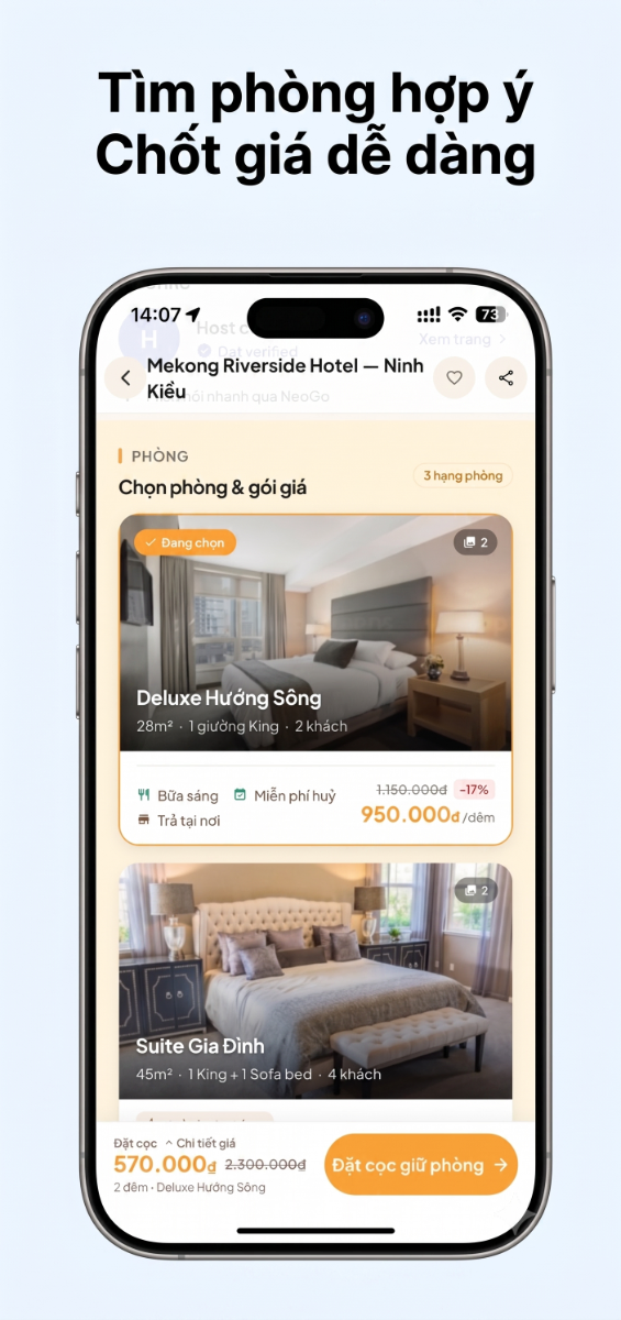 NeoGo: Đặt xe, Đồ ăn, Du lịch App screenshot